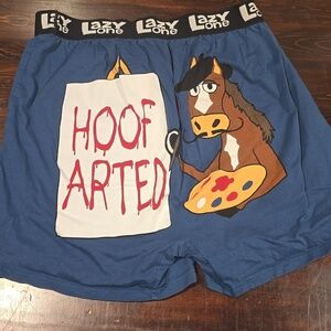 Lazy One "Hoof Arted" Funny Horse Painter Men’s Boxers - Size Large
